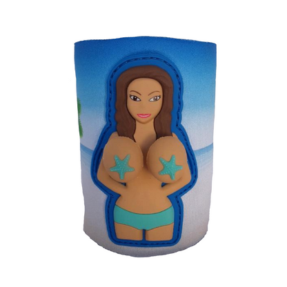 Bouncing Boobs Can Coozie Novelty