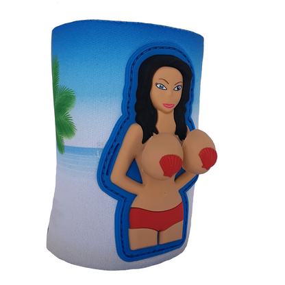 Bouncing Boobs Can Coozie Novelty