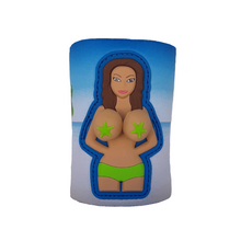Bouncing Boobs Can Coozie Novelty