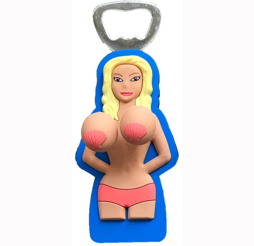 Bouncing Boobs Magnet Bottle Opener