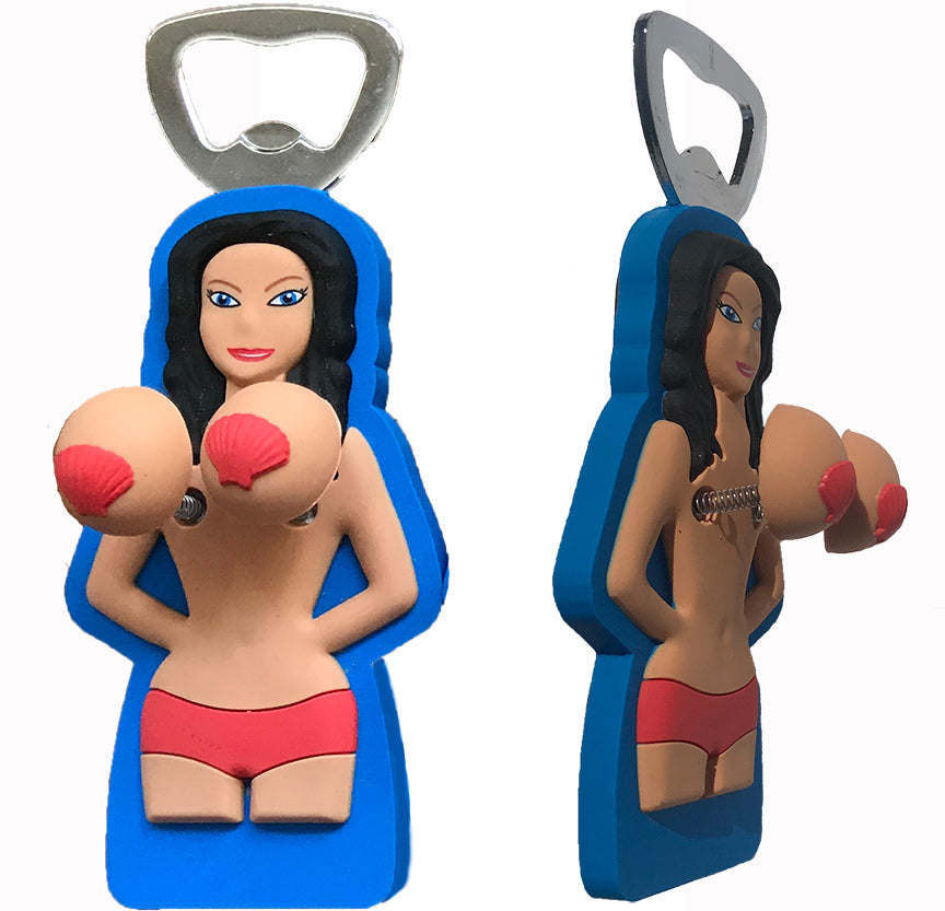 Bouncing Boobs Magnet Bottle Opener