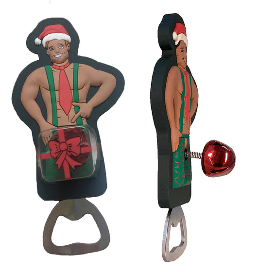 Christmas Man Bottle Opener Refrigerator Magnet